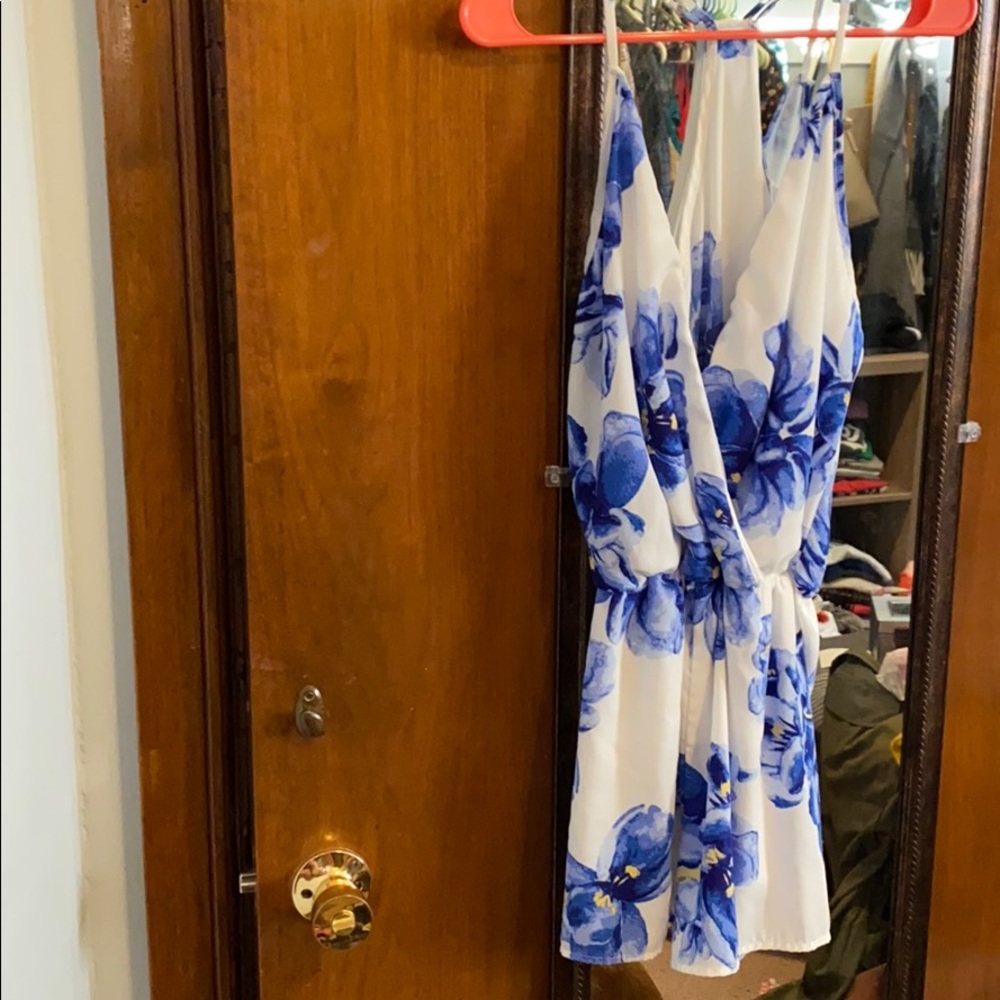 Floral romper purchased from a boutique